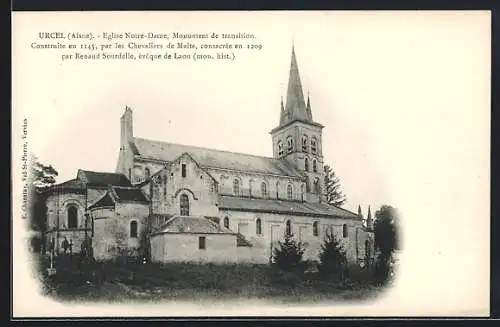 AK Urcel /Aisne, Eglise Notre-Dame