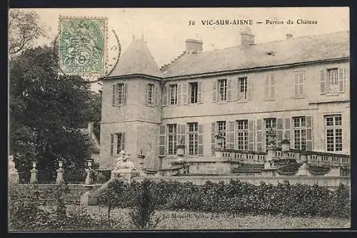 AK Vic-sur-Aisne, Perron du Chateau