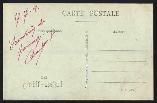 Passepartout-AK Chateau-Thierry, Vue generale, Souvenir