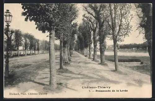 AK Chateau-Thierry, Promenade de la Levée