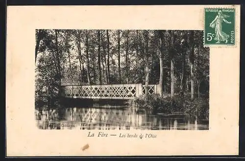 AK La Fère, Les bords de l`Oise