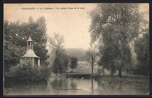 AK Fontenoy, Le Château, La pièce d`eau et le parc