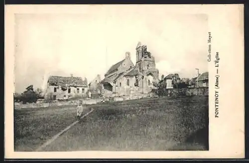 AK Fontenoy /Aisne, L`Eglise