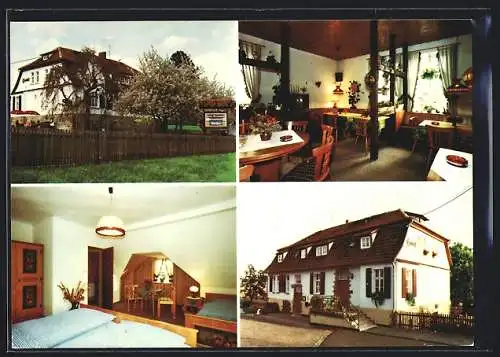 AK Herleshausen, Hote-Restaurant Gutsschänke von G. Düsterwald, Burgbergweg 2