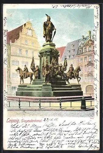 AK Leipzig, Am Siegesdenkmal