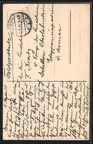 AK Braunschweig, Marktplatz mit Rathaus