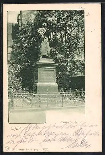 AK Erfurt, Das Lutherdenkmal