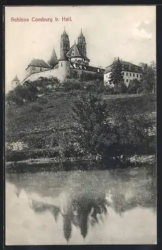 AK Hall, Schloss Comburg vom Wasser aus