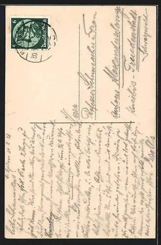 AK Baden-Baden, Blick vom Paradies