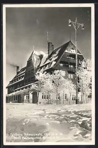 AK Feldberg /Schwarzwald, Hotel Feldbwergerhof im Winter