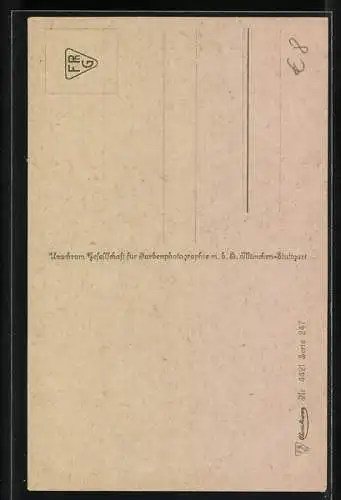 Künstler-AK A. Spiess / F. v. Piloty: Parsival, Karte-Nr. 4421, Die Prinzliche Hochzeit
