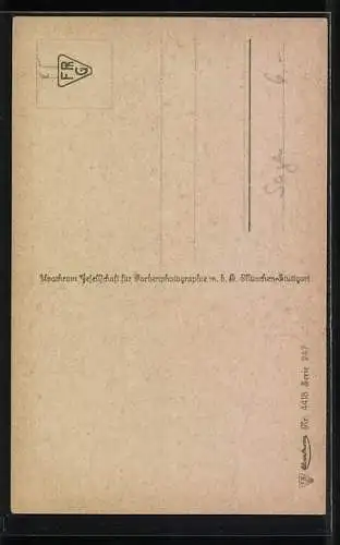 Künstler-AK A. Spiess: Parsival, Ritter zu Pferd