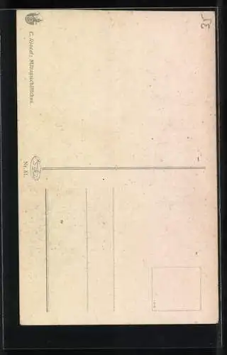 Künstler-AK sign. C. Riedel: Mittagsschläfchen