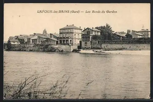 AK Lafoux-les-Bains, Les Bords du Gardon