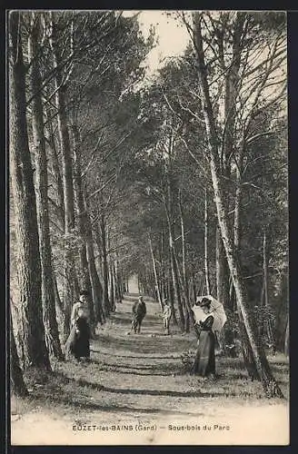 AK Euzet-les-Bains, Sous-bois du Parc