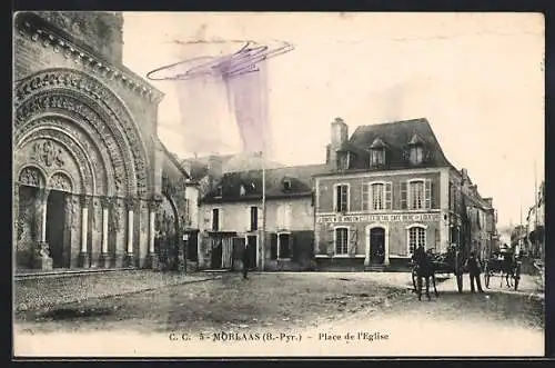 AK Morlaas /B.-Pyr., Place de l`Eglise