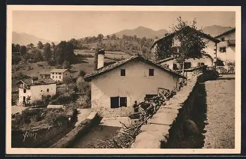 AK Saint-Étienne-de-Baigorry, Vue partielle