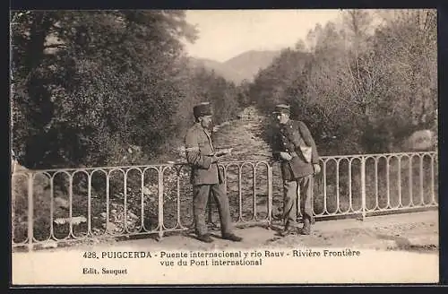 AK Puigcerda, Rivière Frontière vue du Pont international