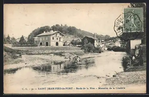 AK Saint-Jean-Pied-de-Port, Bords de la Nive, Marmelon de la Citadelle