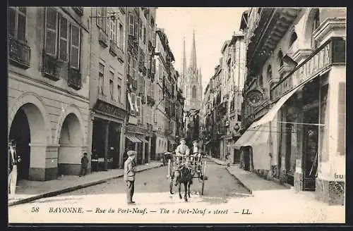 AK Bayonne, Rue du Port-Neuf