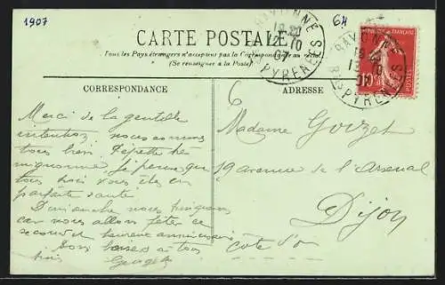 AK Bayonne, Vue sur la Place d`Armes