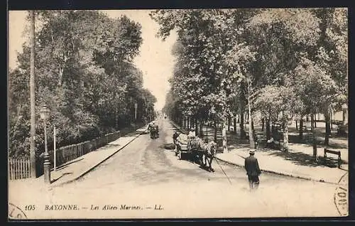 AK Bayonne, Les Allées Marines