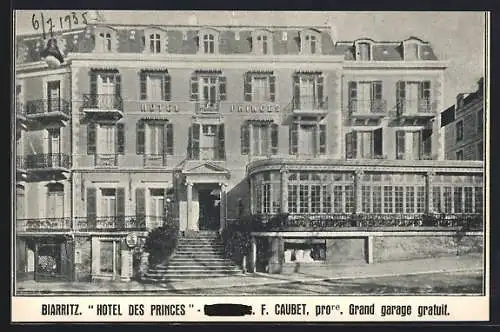 AK Biarritz, Hotel des Princes F. Caubet