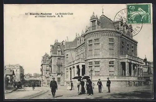 AK Biarritz, Biarritz-Moderne, Le British Club et l`Hotel Victoria