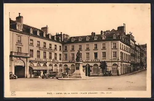 AK Pau, Hotel de la Poste, Place Gramont