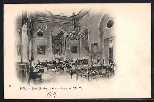 AK Pau, Hotel Gassion, le Grand Salon