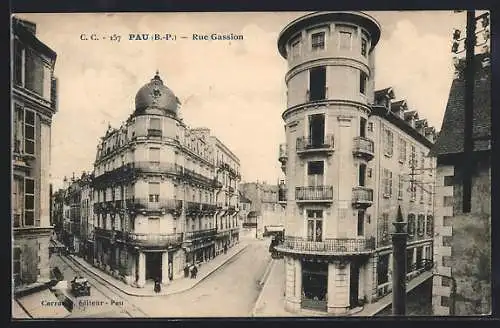 AK Pau /Basses-Pyrénées, Rue Gassion