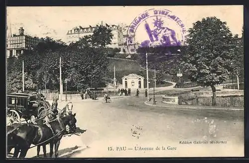 AK Pau, L`Avenue de la Gare