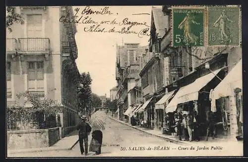 AK Salies-de-Béarn, cours du jardin public