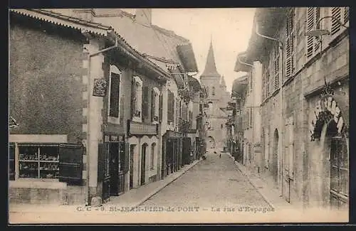 AK Saint-Jean-Pied-de-Port, La rue d`Espagne