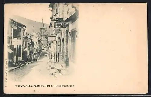 AK Saint-Jean-Pied-de-Port, Rue d`Espagne