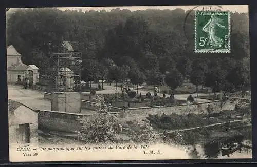 AK Creil, Vue panoramique sur les entrées du Parc de la Ville