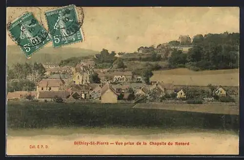 AK Béthisy-Saint-Pierre, vue prise de la Chapelle du Renard