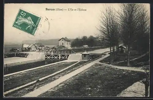 AK Boran, Oise, l`île et l`écluse