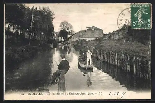 AK Beauvais, le Thérain vu du Faubourg Saint-Jean