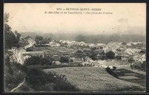 AK Béthisy-Saint-Pierre, Le Bas-Cône et les Courtiliers, Vue prise des Croitès