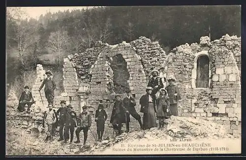 AK St-Julien-en-Beauchêne, Ruines du Monastère de la Chartreuse de Durbon, 1116-1791