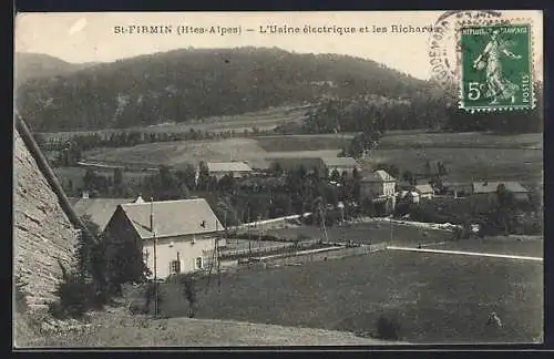 AK St-Firmin, l`usine électrique et les Richardes dans les Hautes-Alpes