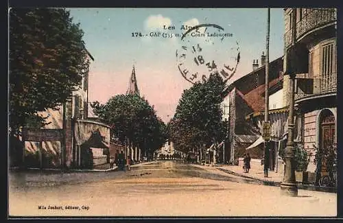 AK Gap, Cours Ladoucette avec vue sur l`église