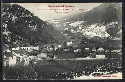 AK Castet /Basses-Pyrénées, Vallée d`Ossau, Vue générale