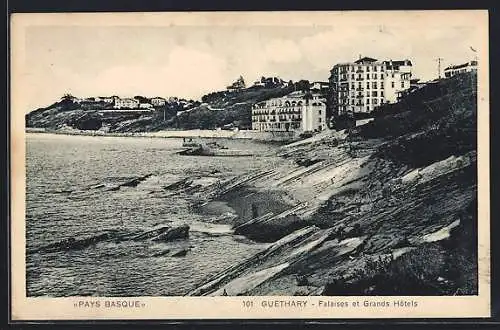 AK Guéthary, Pays Basque, Falaises et Grands Hôtels