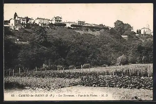 AK Cambo-les-Bains /B.-P., Les Terrasses, Vue de la Plaine