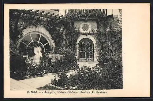 AK Cambo, Arnaga, la maison d`Edmond Rostand, la fontaine