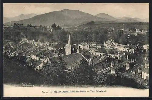 AK Saint-Jean-Pied-de-Port, Vue Générale