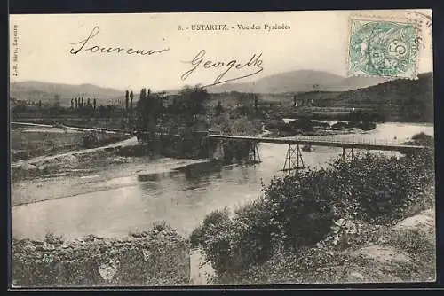 AK Ustaritz, Vue des Pyrénées