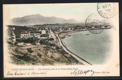 AK Saint-Jean-de-Luz, Vue Générale prise de la Pointe Sainte-Barbe